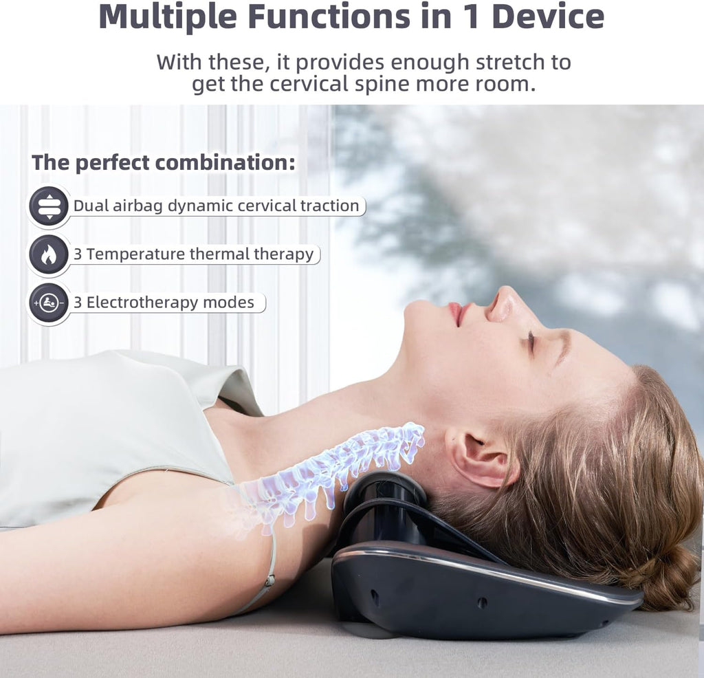 Electric Cervical Traction Device with Heat & TENS