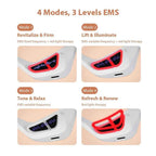 EMS Microcurrent Eye Massager with Red Light Therapy
