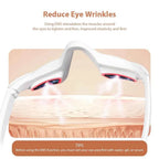 EMS Microcurrent Eye Massager with Red Light Therapy