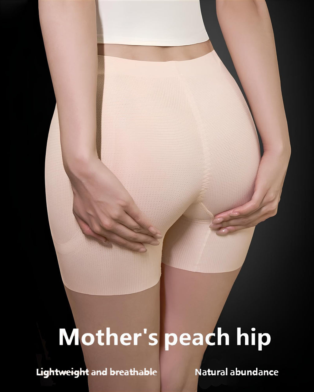 Bellvian beige peach lift shapewear shorts with seamless tummy control compression and booty enhancing contour support, designed for curvy silhouette shaping and invisible body smoothing under tight outfits in the UK