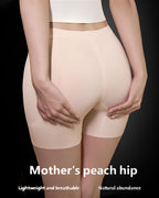 Bellvian beige peach lift shapewear shorts with seamless tummy control compression and booty enhancing contour support, designed for curvy silhouette shaping and invisible body smoothing under tight outfits in the UK
