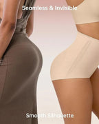 Bellvian beige smooth silhouette tummy control shapewear with seamless waist slimming compression and invisible body contour sculpting support, designed for flattering curves and smooth shaping under clothing in the UK