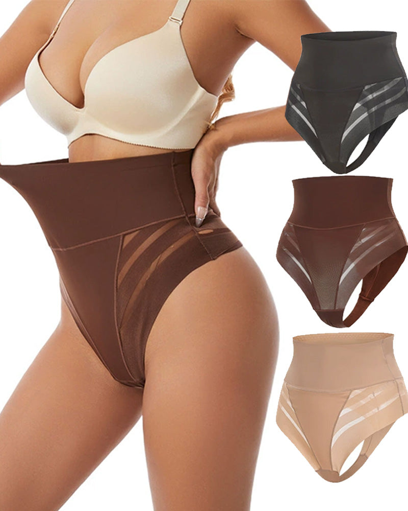 Bellvian high waist tummy control shapewear available in black, brown and nude colour options featuring seamless slimming compression and body sculpting support for flattering hourglass shaping under every outfit