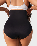 Bellvian black butt lifting shapewear panties with high waist tummy control designed to smooth hip lines, sculpt curves and create a flattering peach lift silhouette under leggings and bodycon dresses, ideal for UK women searching for bum lift underwear, slimming panties and body sculpting shapewear