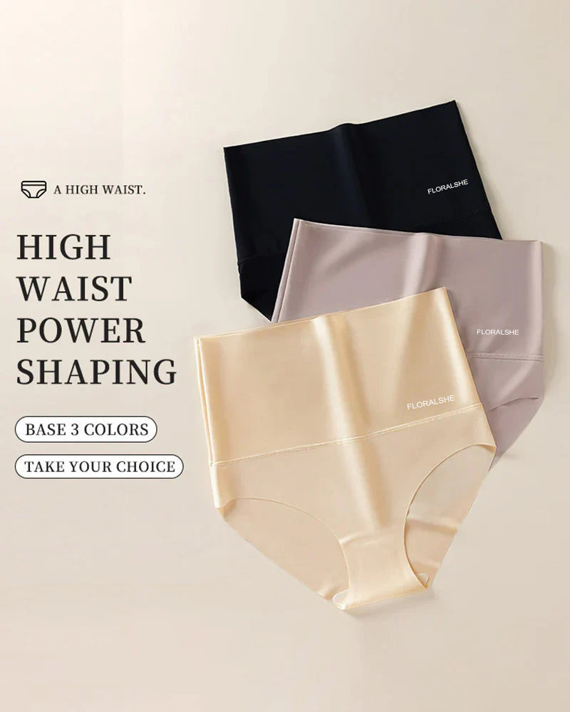 Bellvian black grey and nude high waist power shaping seamless shapewear pack with tummy flattening compression and no roll waistband support designed for invisible slimming, body sculpting and everyday confidence