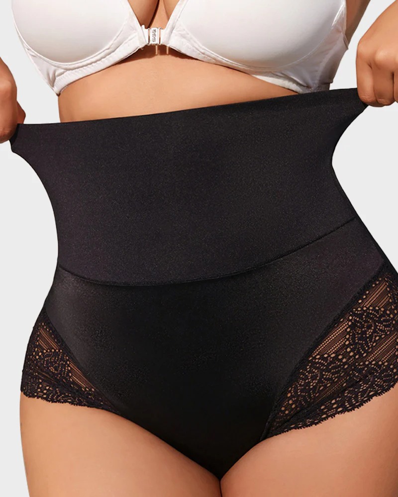 Bellvian black high waist seamless tummy control shapewear panties designed for strong lower belly compression, waist slimming and smooth invisible shaping under dresses, leggings and bodycon outfits, ideal for UK women searching for slimming underwear, hourglass body shapewear, confidence boosting tummy control panties, postpartum stomach flattening support and sexy sculpting control briefs