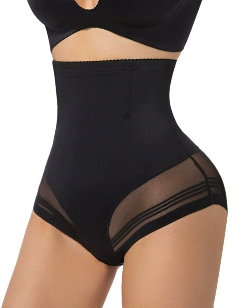 Bellvian black waist sculpting body shaper with flexible compression panels that contour the midsection, improve body definition and provide discreet shaping support beneath dresses, jumpsuits, skirts and workwear.