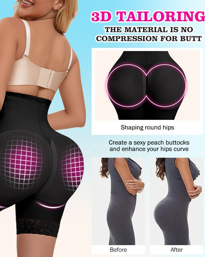 3D tailoring shapewear with butt lifting design and targeted compression zones, body sculpting shorts for enhanced curves and waist slimming UK
