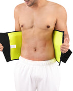 Bellvian men sauna sweat belt with thermal compression support and tummy slimming design, created for workout sweating, belly fat reduction, gym waist training and body shaping support for men in the UK