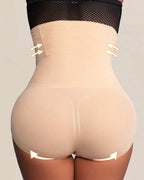 Bellvian nude butt lifting seamless control briefs with high waist tummy compression and curve enhancing shaping support designed for smooth invisible wear under leggings, skirts and bodycon dresses, popular in UK searches for slimming shapewear panties