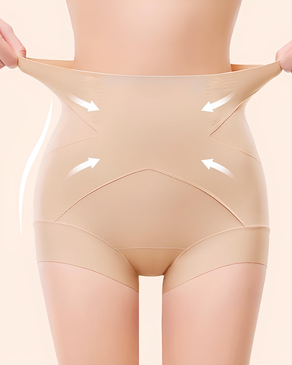 Bellvian nude high waist seamless tummy control shapewear shorts designed for lower belly compression, waist slimming, postpartum stomach support and natural butt lifting effect, ideal for UK women searching for invisible body shaper underwear, hourglass figure shapewear, slimming shorts under dresses, confidence boosting tummy control panties and seamless sculpting shapewear for everyday wear