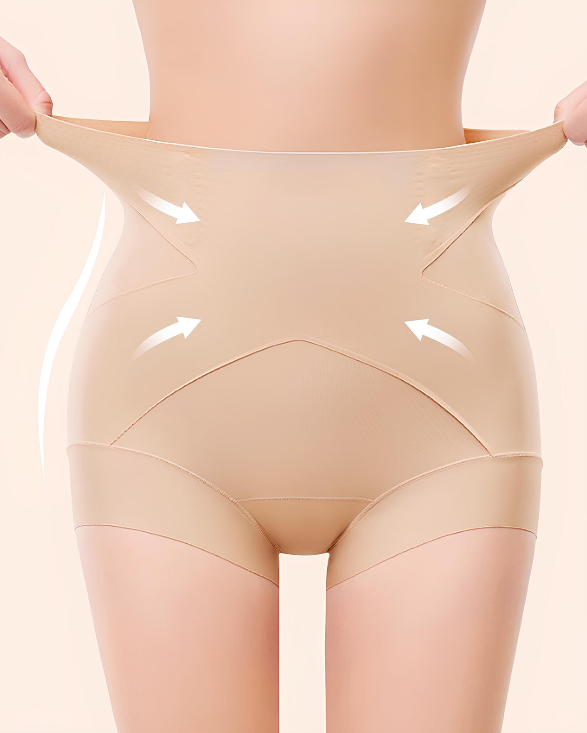 Bellvian nude high waist seamless tummy control shapewear shorts designed for lower belly compression, waist slimming, postpartum stomach support and natural butt lifting effect, ideal for UK women searching for invisible body shaper underwear, hourglass figure shapewear, slimming shorts under dresses, confidence boosting tummy control panties and seamless sculpting shapewear for everyday wear