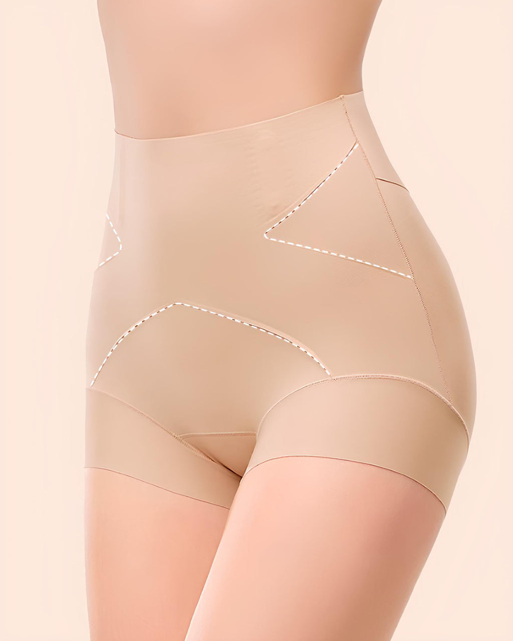 Bellvian nude hourglass body shaper shorts with seamless tummy control and sculpting compression designed for belly flattening, waist slimming and invisible smoothing under bodycon dresses, jeans and occasion outfits, ideal for UK shoppers searching for slimming shapewear shorts, postpartum body shaping underwear and comfortable seamless tummy control panties