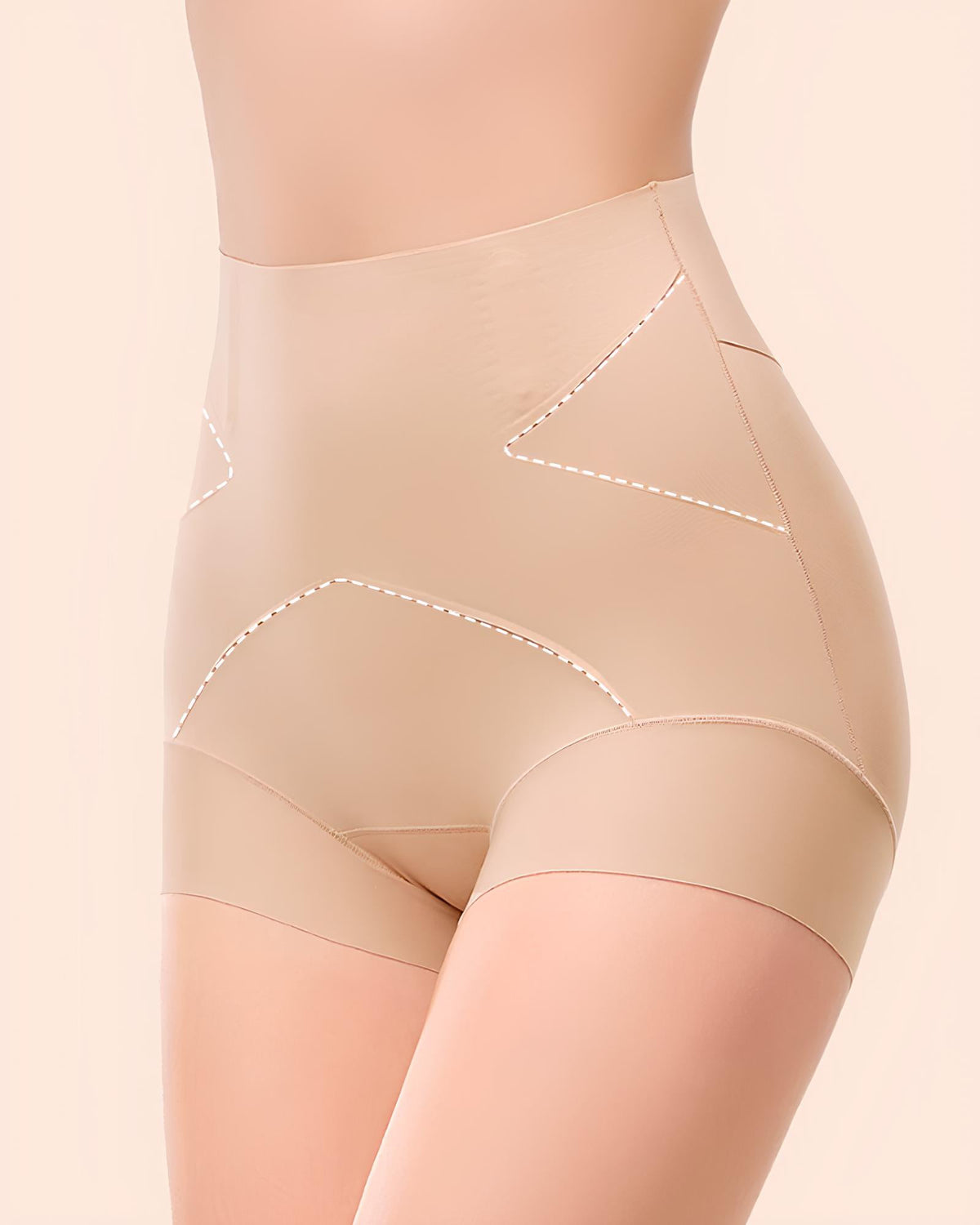 Bellvian nude hourglass body shaper shorts with seamless tummy control and sculpting compression designed for belly flattening, waist slimming and invisible smoothing under bodycon dresses, jeans and occasion outfits, ideal for UK shoppers searching for slimming shapewear shorts, postpartum body shaping underwear and comfortable seamless tummy control panties