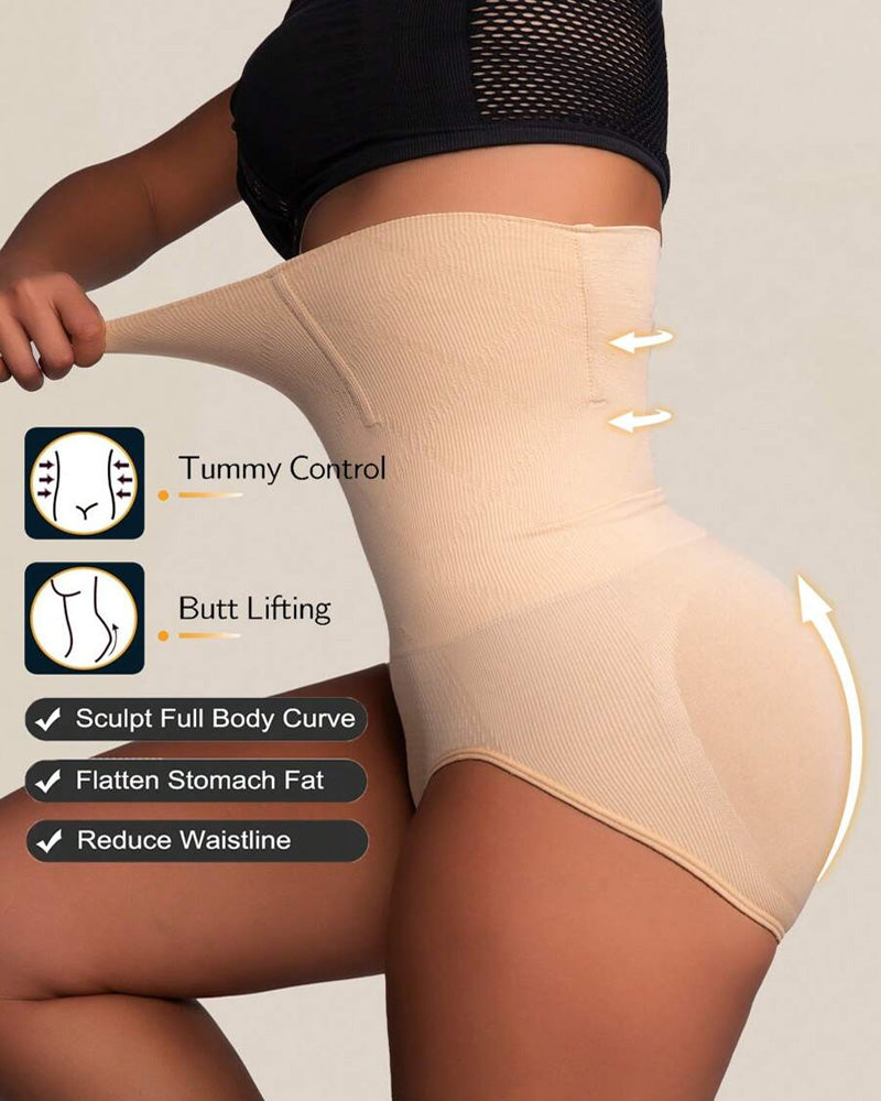 Bellvian nude hourglass seamless control panties with tummy flattening compression and invisible smoothing support designed to enhance curves and slim waistline under bodycon dresses and leggings, ideal for UK shapewear and slimming underwear shoppers