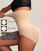 Bellvian nude hourglass seamless control panties with tummy flattening compression and invisible smoothing support designed to enhance curves and slim waistline under bodycon dresses and leggings, ideal for UK shapewear and slimming underwear shoppers
