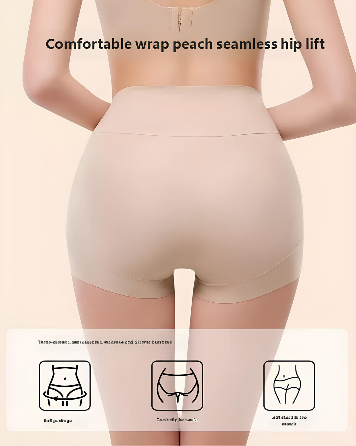 Bellvian nude peach lift shapewear shorts designed for bum enhancement, tummy compression and smooth seamless waist shaping under tight dresses and leggings, perfect for UK shoppers searching for butt lifting shapewear, invisible tummy control shorts, body contouring underwear and confidence boosting slimming shapewear