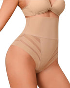 Bellvian nude seamless waist slimming shapewear briefs with high compression tummy control support designed for invisible smoothing, lower belly flattening and sculpted hourglass shaping under bodycon dresses and everyday outfits