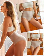 Bellvian nude seamless waist slimming tummy control shapewear lifestyle collage featuring invisible body smoothing compression designed to sculpt curves, flatten stomach and create a confident hourglass silhouette