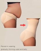 Bellvian nude waist sculpting tummy control seamless briefs designed to smooth stomach area, slim waistline and enhance curves invisibly under tight outfits, ideal for UK women searching for body shaping underwear and seamless slimming panties