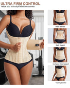 Ultra firm control waist trainer corset with strong compression for tummy control, postpartum body shaping and waist slimming effect UK