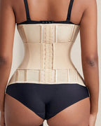 Back hook closure waist trainer corset with adjustable compression, tummy control shapewear for waist shaping and posture support UK