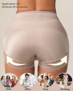 Bellvian white body sculpting shapewear shorts with seamless tummy control compression and butt enhancing fit, designed for everyday slimming, wedding outfits, office wear, party dresses and confidence boosting shapewear fashion for women in the UK