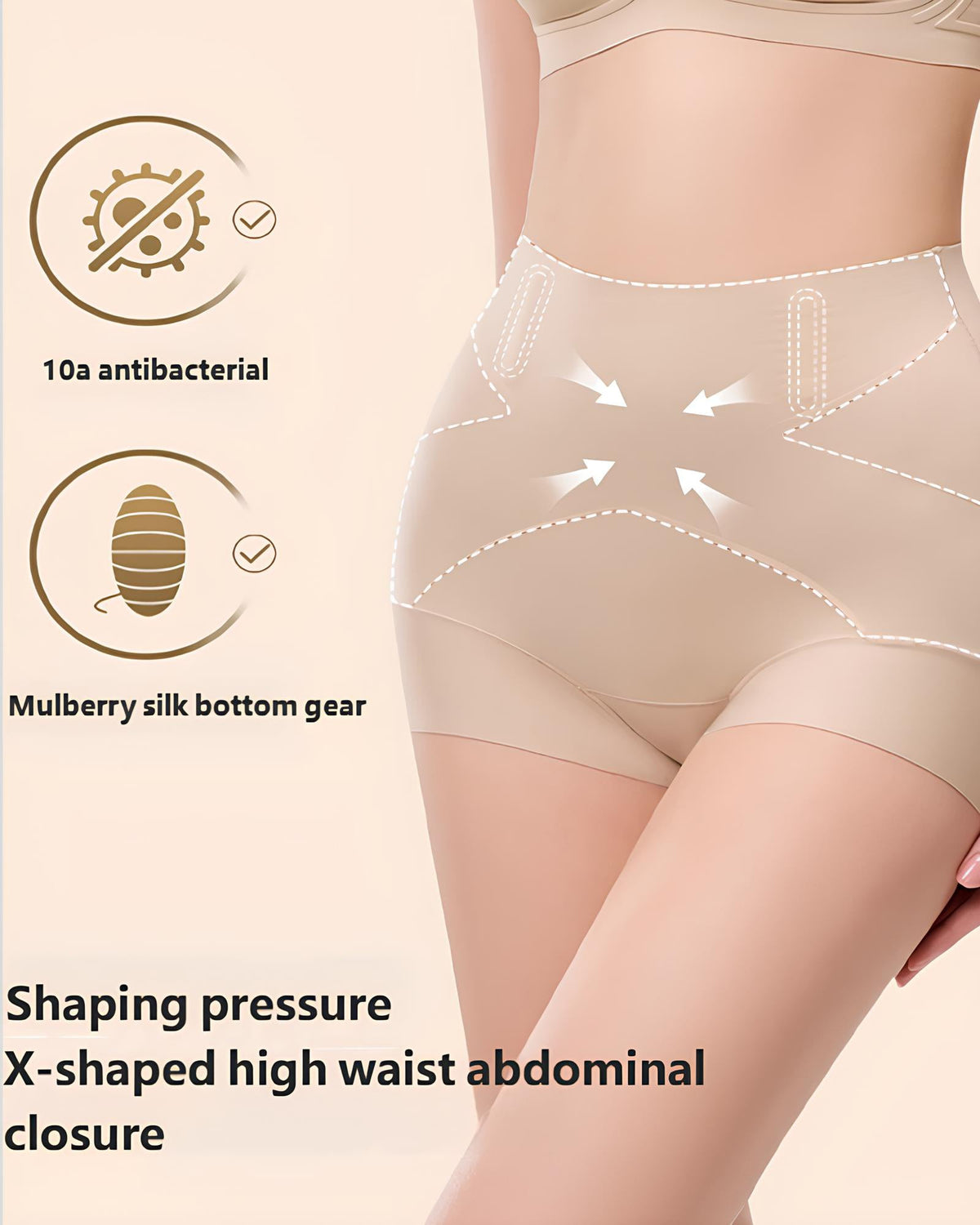 Bellvian X shape waist slimming shapewear shorts with seamless compression support and tummy flattening control designed for sculpted curves, smooth silhouette shaping and invisible support under dresses and fitted outfits, highly searched in the UK for body sculpting shapewear, seamless slimming underwear, tummy control shorts and curve enhancing panties