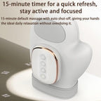 NACRE FORM™ heated hand massager featuring a 15-minute automatic timer for convenient hand massage sessions, helping tired hands unwind after typing, repetitive work and everyday activities.
